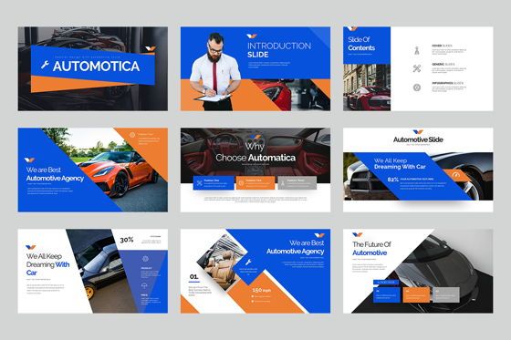 Automotica Google Slide Templates, 幻灯片 2, 08076, 商业模式 — PoweredTemplate.com