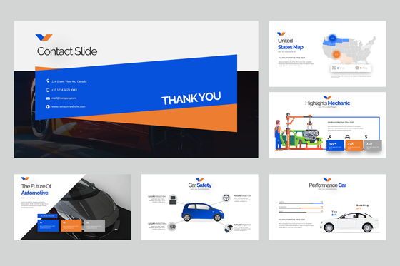 Automotica Google Slide Templates, Slide 5, 08076, Business Models — PoweredTemplate.com