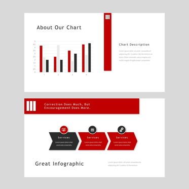 Redd - PowerPoint Presentation Template, Diapositiva 9, 08078, Plantillas de presentación — PoweredTemplate.com