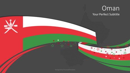 Oman Festive Flag Cover Slide, Diapositive 2, 08096, Modèles de présentations — PoweredTemplate.com