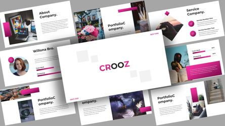 Crooz Creative Google Slides Template, Googleスライドのテーマ, 08112, ビジネスモデル — PoweredTemplate.com