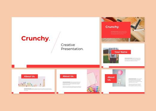 Crunchy Creative Google Slides Template, Slide 2, 08114, Modelli di lavoro — PoweredTemplate.com