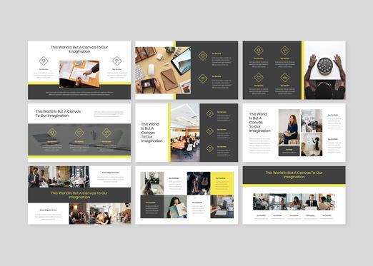 Larona Creative PowerPoint Template, Diapositiva 3, 08118, Modelos de negocios — PoweredTemplate.com