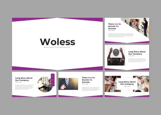 Woless Business PowerPoint Template, Diapositiva 2, 08121, Modelos de negocios — PoweredTemplate.com