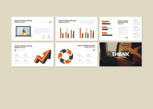 Treble Music PowerPoint Template, Diapositiva 5, 08135, Modelos de negocios — PoweredTemplate.com