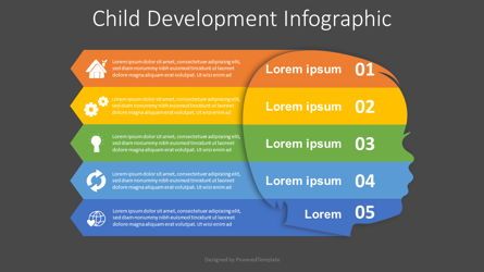 Child Development Infographic, 슬라이드 2, 08137, 교육 차트 및 도표 — PoweredTemplate.com