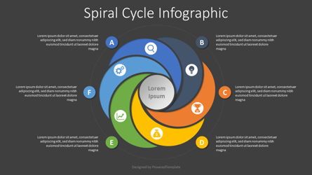 Spiral Cycle Infographic, Deslizar 2, 08148, Infográficos — PoweredTemplate.com