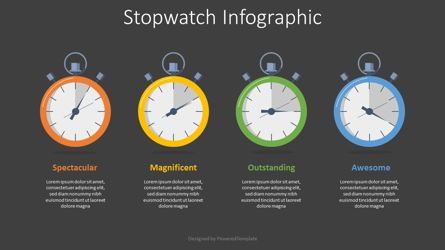 Stopwatch Infographic, Diapositive 2, 08156, Infographies — PoweredTemplate.com