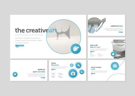 The Creativeart - PowerPoint Template, 슬라이드 2, 08162, 프레젠테이션 템플릿 — PoweredTemplate.com