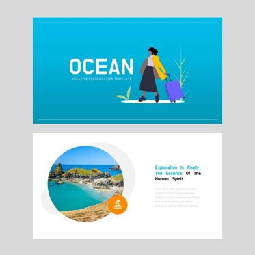 Ocean - PowerPoint Presentation Template, Slide 2, 08166, Presentation Templates — PoweredTemplate.com