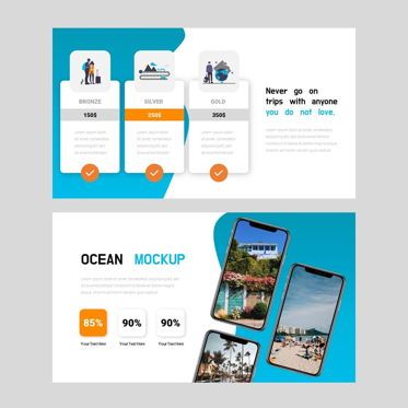Ocean - PowerPoint Presentation Template, Diapositive 9, 08166, Modèles de présentations — PoweredTemplate.com