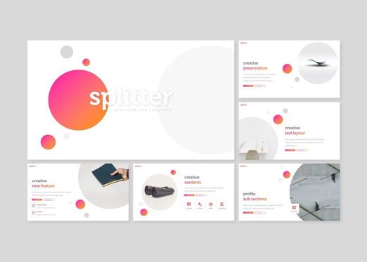 Splitter - Google Slides Template, スライド 2, 08175, プレゼンテーションテンプレート — PoweredTemplate.com