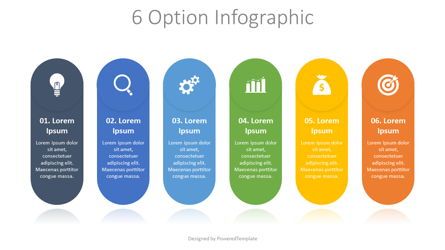 6 Option Infographic, Deslizar 2, 08178, Infográficos — PoweredTemplate.com