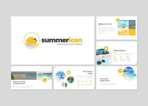 Summericon - Google Slides Template, 幻灯片 2, 08179, 演示模板 — PoweredTemplate.com