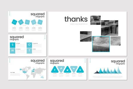 Squared - Google Slides Template, スライド 5, 08187, プレゼンテーションテンプレート — PoweredTemplate.com