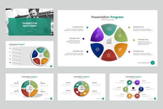 Circle Infographic Keynote Templates, Slide 5, 08194, Business Models — PoweredTemplate.com
