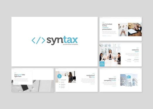 Syntax - Google Slides Template, スライド 2, 08214, プレゼンテーションテンプレート — PoweredTemplate.com
