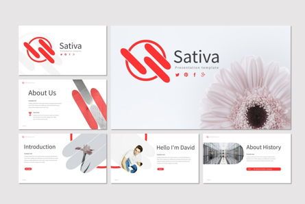Sativa - Google Slides Template, Slide 2, 08230, Presentation Templates — PoweredTemplate.com