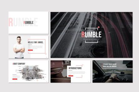 Rumble - PowerPoint Template, Slide 2, 08271, Presentation Templates — PoweredTemplate.com