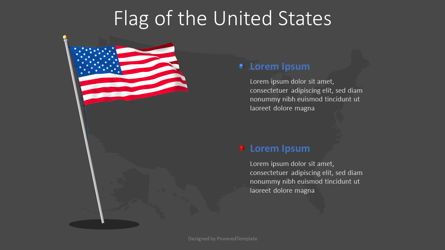 Flag of the United States, Slide 2, 08277, Infographics — PoweredTemplate.com
