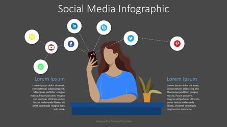 Social Media Networks Infographic, Slide 2, 08288, Graph Charts — PoweredTemplate.com