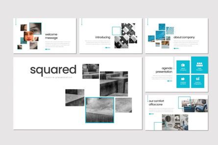 Squared - PowerPoint Template, Diapositiva 2, 08291, Plantillas de presentación — PoweredTemplate.com
