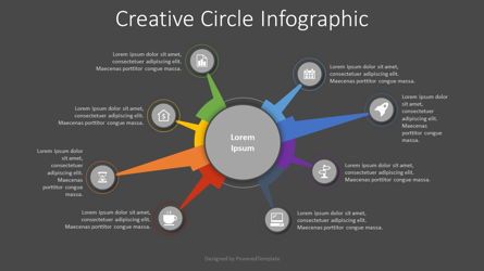 Creative Circle Diagram, Diapositiva 2, 08294, Infografías — PoweredTemplate.com