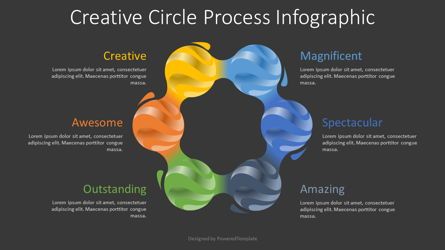 Creative Circle Process Diagram, Slide 2, 08296, Process Diagrams — PoweredTemplate.com