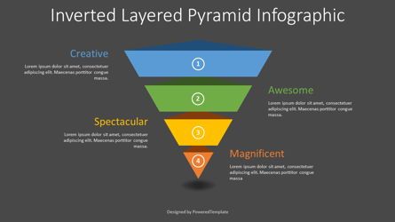 Inverted Layered Pyramid Diagram, 슬라이드 2, 08314, 비즈니스 모델 — PoweredTemplate.com