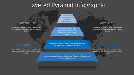 Pyramid with Ribbon Layers Infographic, Deslizar 2, 08322, Infográficos — PoweredTemplate.com