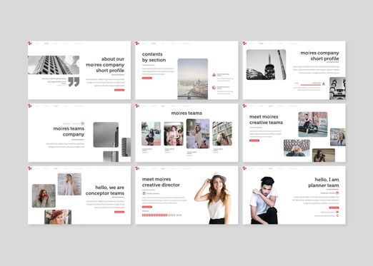 Moires - PowerPoint Template, 幻灯片 3, 08324, 演示模板 — PoweredTemplate.com