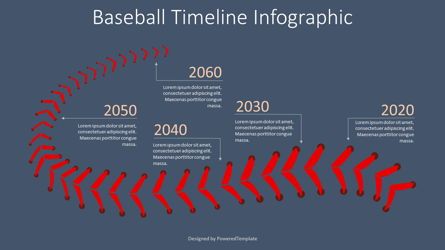 Baseball Timeline Infographic, Diapositive 2, 08325, Timelines & Calendars — PoweredTemplate.com