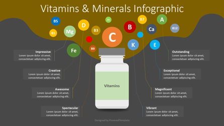 Vitamins and Minerals Infographic, Deslizar 2, 08346, Infográficos — PoweredTemplate.com