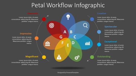 Petal Cycle Workflow Infographic, Diapositiva 2, 08348, Infografías — PoweredTemplate.com