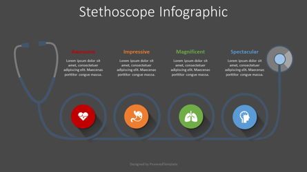 Stethoscope Infographic, Dia 2, 08358, Infographics — PoweredTemplate.com
