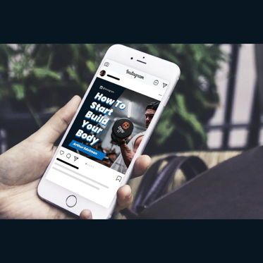 Gym trainer instagram carousel keynote template, Diapositive 2, 08377, Infographies — PoweredTemplate.com