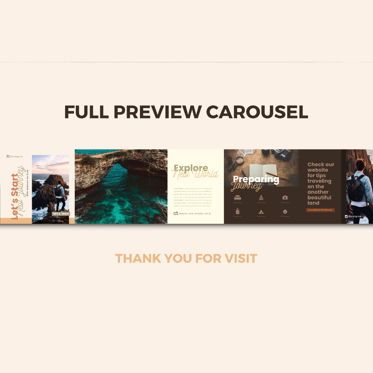 Traveling tips instagram carousel keynote template, Diapositive 3, 08380, Infographies — PoweredTemplate.com
