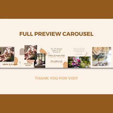 Wedding invitation instagram carousel keynote template, Slide 3, 08383, Infographics — PoweredTemplate.com
