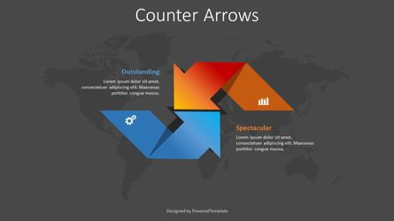 Counter Arrows Infographic, Diapositive 2, 08392, Schémas de procédés — PoweredTemplate.com