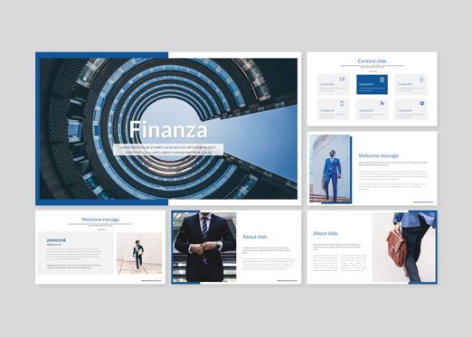Finanza - Finance Powerpoint Template, 幻灯片 2, 08413, 商业模式 — PoweredTemplate.com