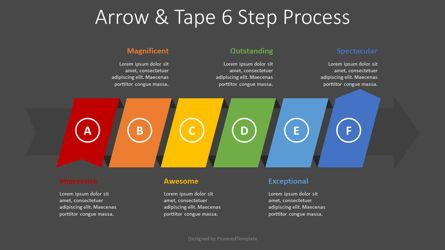 Process Arrow with 6 Options, Diapositive 2, 08415, Schémas de procédés — PoweredTemplate.com