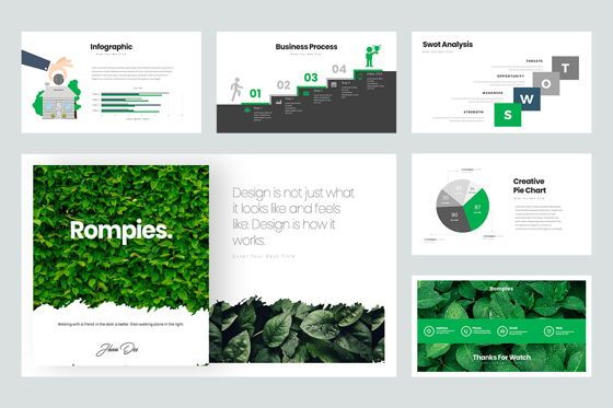 Rompies Google Slide Templates, Diapositiva 5, 08422, Modelos de negocios — PoweredTemplate.com