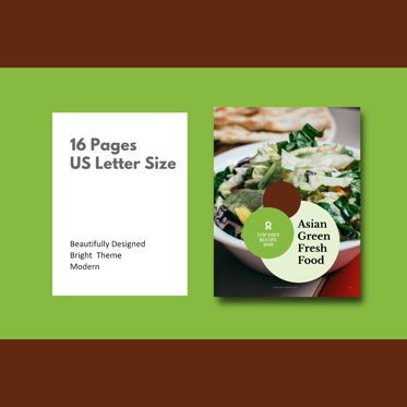 Diet today recipe ebook print template, Deslizar 4, 08433, Modelos de Apresentação — PoweredTemplate.com