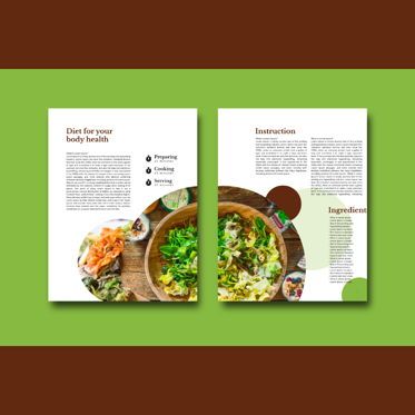 Diet today recipe ebook print template, Dia 5, 08433, Presentatie Templates — PoweredTemplate.com