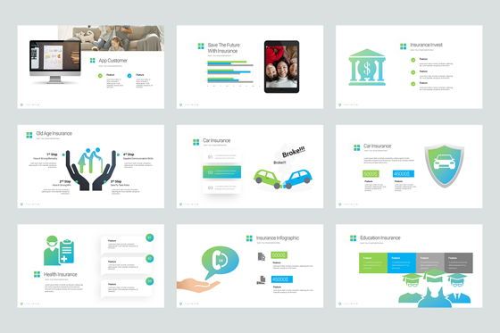 Insurance Google Slide Templates, Diapositiva 4, 08434, Modelos de negocios — PoweredTemplate.com