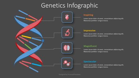 Genetics Infographic, Folie 2, 08435, Medizinische Diagramme und Charts — PoweredTemplate.com