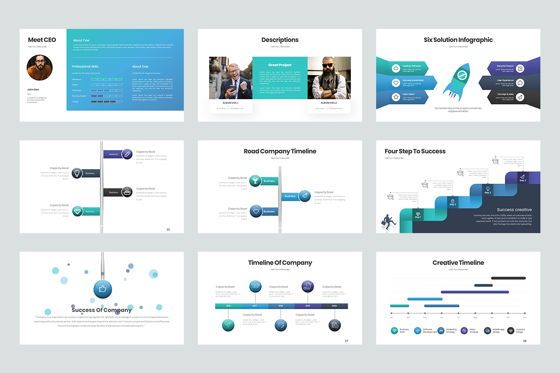 Business Trick Google Slide Templates, Diapositiva 3, 08437, Modelos de negocios — PoweredTemplate.com