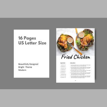 Perfect dinner recipe ebook print template, Deslizar 4, 08438, Modelos de Apresentação — PoweredTemplate.com