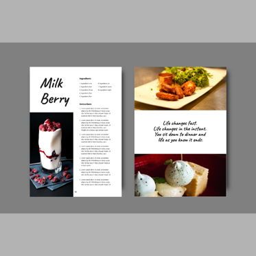 Perfect dinner recipe ebook print template, Slide 7, 08438, Presentation Templates — PoweredTemplate.com