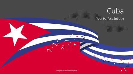 National Flag of Cuba, Slide 2, 08439, Modelli Presentazione — PoweredTemplate.com